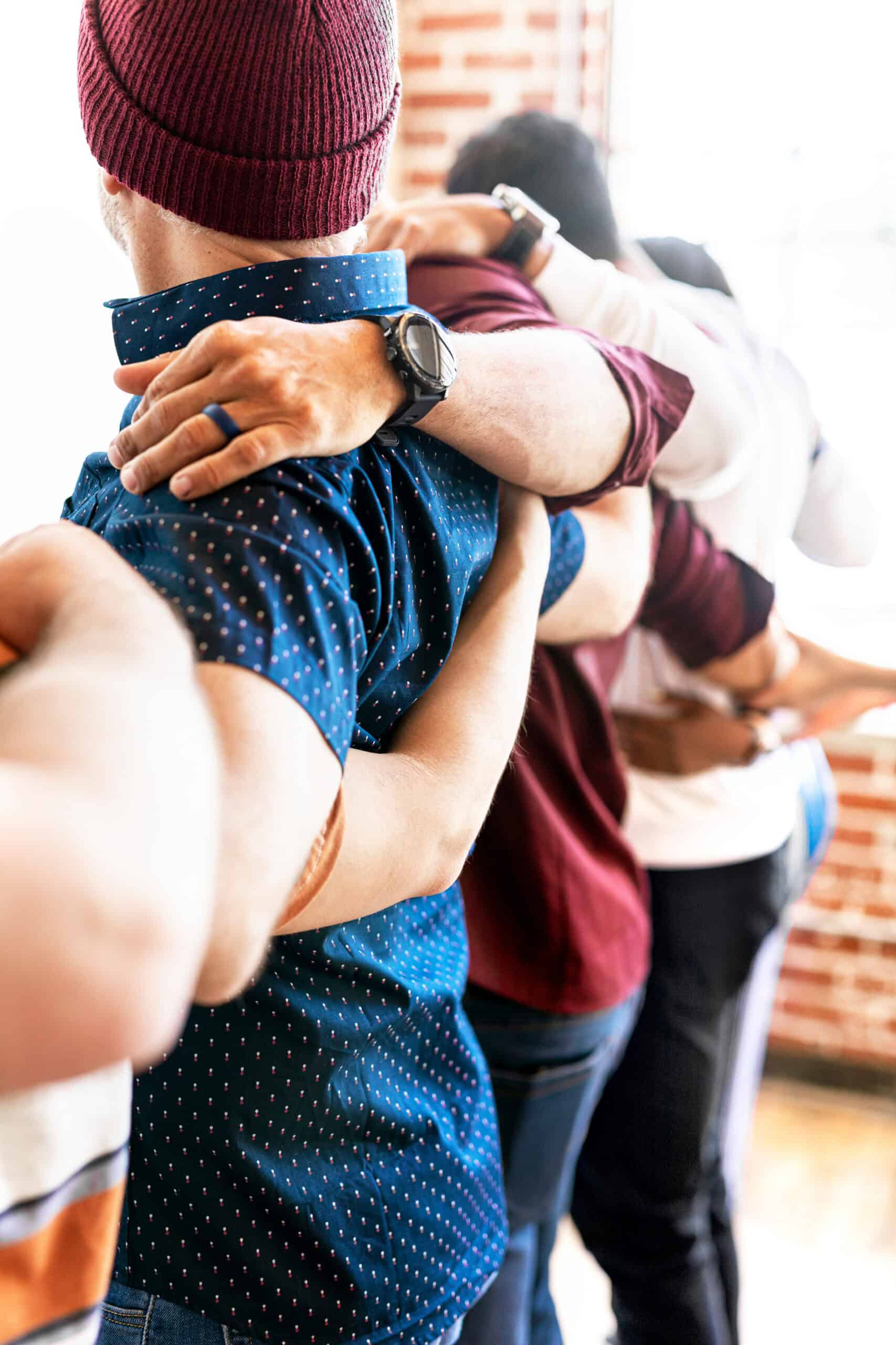 group of people at therapy session at Rehab in Waltham